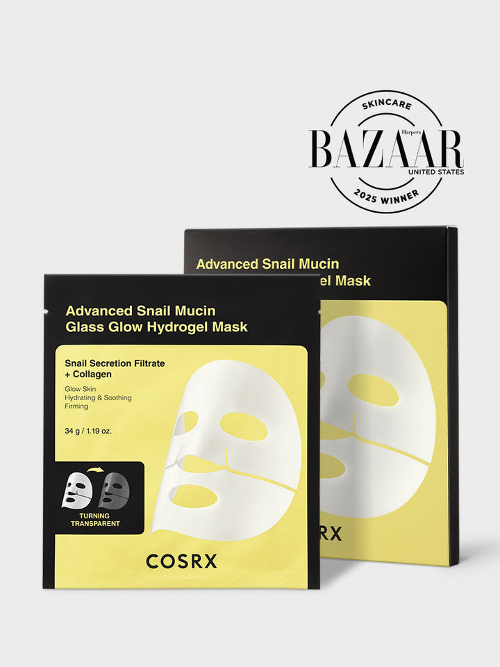 Advanced Snail Mucin Glass Glow Hydrogel Mask H9
